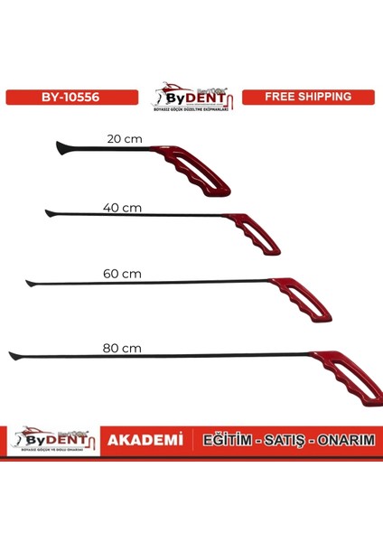 Pdr Boyasız Göçük Düzeltme 4 Parça Balina Kuyruğu Çubuk Seti modelleri