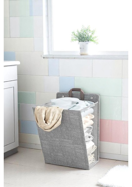 Katlanabilir Asılabilir Taşıma Saplı Kirli Çamaşır Sepeti Pratik Yer Tasarruflu Tasarım fiyatları