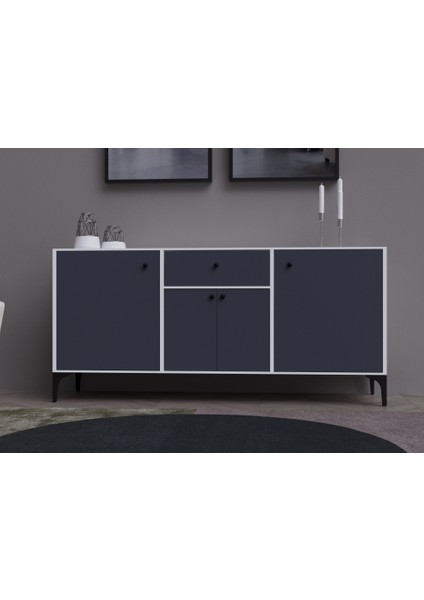 Nara Konsol Çok Amaçlı Dolap Beyaz&antrasit fiyatları