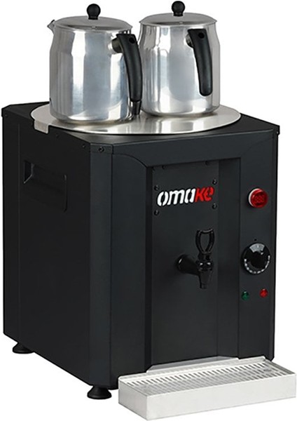 CAY01 E11 Çay Makinesi 2 Demlikli Elektrikli 23 Litre Siyah