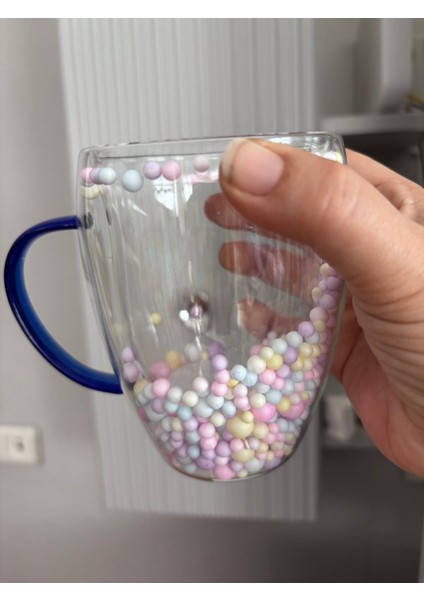 Renkli Toplu Çift Çidarlı Kulpları Renkli Uzun Oval Bardak indirimleri