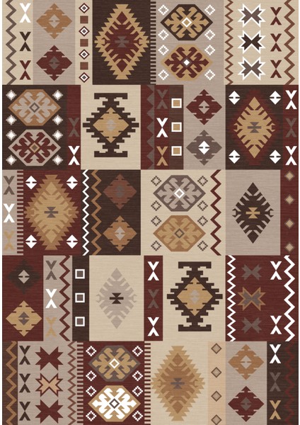 Dijital Baskılı Dekoratif Kaymaz Taban Yıkanabilir Kilim Desen Salon Halısı Yolluk modelleri