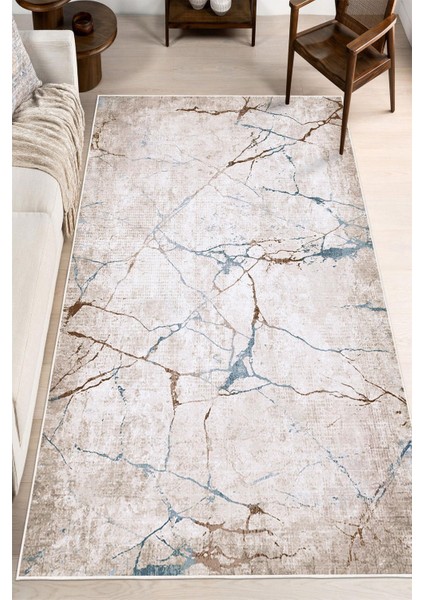 Dijital Baskılı Dekoratif Kaymaz Taban Yıkanabilir Mermer Desen Halı Salon Halısı Yolluk fiyatları