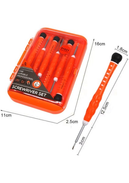 iPhone Manyetik Tornavida Seti 0.6y Uç 0.8mm T2 1.5+ 1.5- 2.5+ | 91021 modelleri