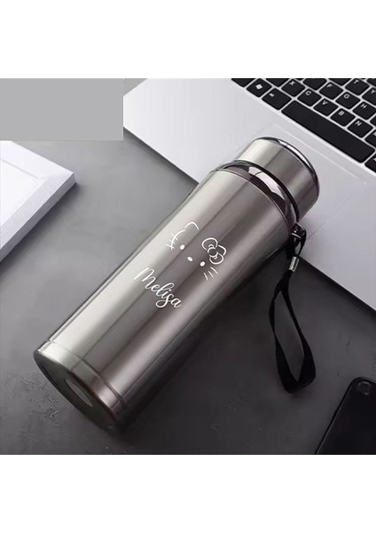 1 Litre Paslanmaz Çelik Helo Kitty Baskılı Termos 12 Saat Sıcak Soğuk Tutma Dayanıklı Yapı fiyatları