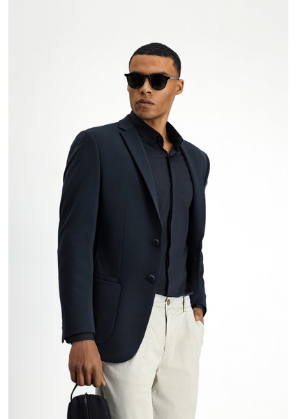 Techno-Line Super Slim Fit Ekstra Dar Kesim Likralı Ceket fırsatları