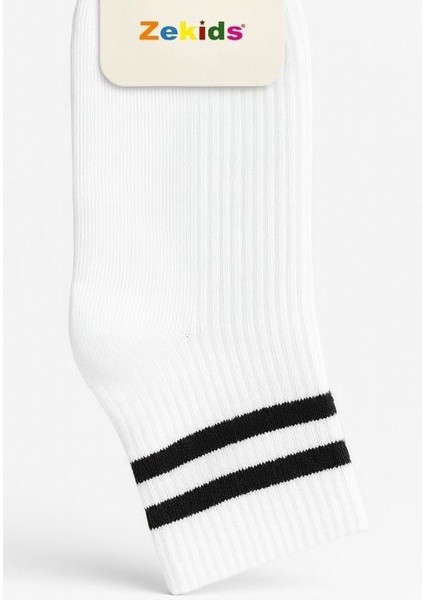 Çocuk Çizgili Pamuklu Soket Çorap modelleri