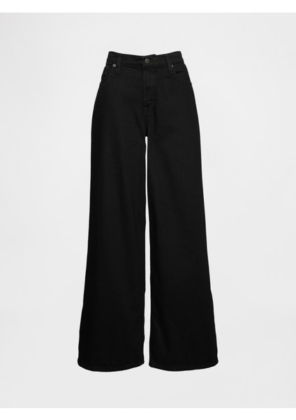 Kadın Siyah Mid Rise Ultrasoft Baggy Jean Pantolon fiyatları