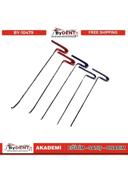 Pdr Boyasız Göçük Düzeltme 5 Parça Sustalı Çubuk Seti