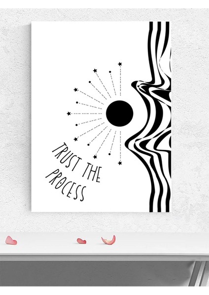 Trust Flow, Akışa Güven Manifest, Olumlama, Mantra, Spiritüel, Meditasyon Poster, Afiş