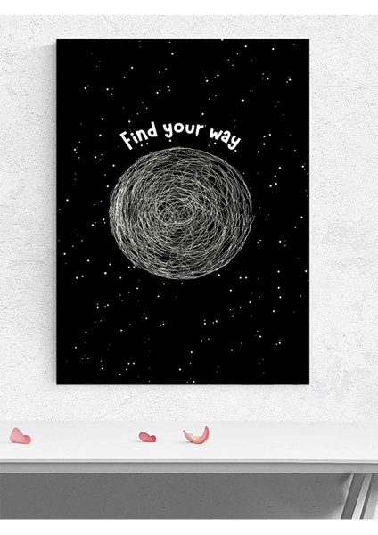 Way Finder, Yolunu Bul Motivasyon Poster - Afiş - Ofis, Çalışma Odası Dekorasyon