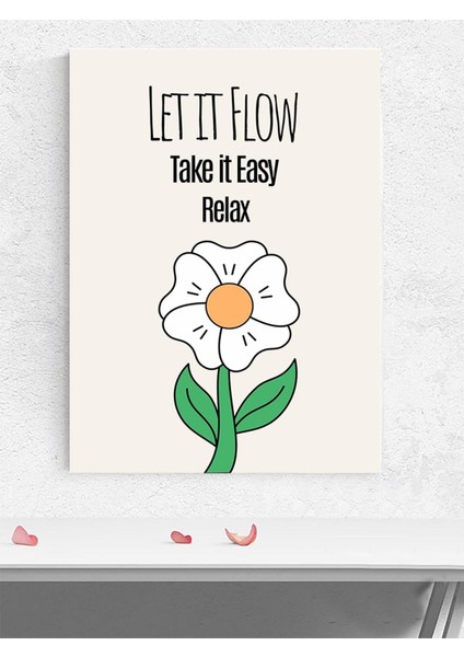 Bloom & Breathe, Çiçek Aç ve Nefes Al Motivasyon Poster - Afiş - Ofis, Çalışma Odası Dekorasyon