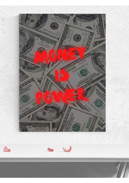 Money Is Power, Para Güçtür Motivasyon Poster - Afiş - Ofis, Çalışma Odası Dekorasyon