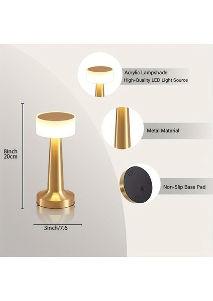 CT-8436 Aydınlatma Denver Şarjlı Masa Lambası Dokunmatik indirimleri