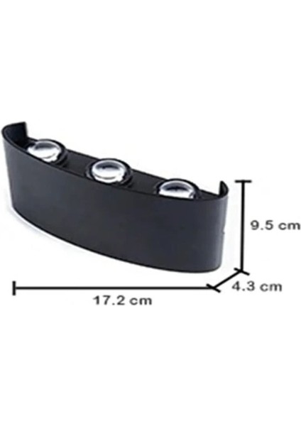 3lü Işık Süzmeli G.ışığı Ledli Dekoratif Modern Duvar Apliği-Bahçe,balkon,teras,oda modelleri