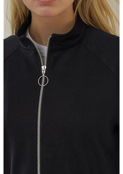 Kadın Fermuarlı Hoodie & Eşofman Altı İkili Takım Blue modelleri