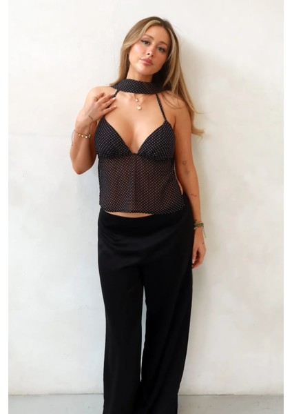 Kadın Gabrielle Derin V-Yaka Bluz Black modelleri