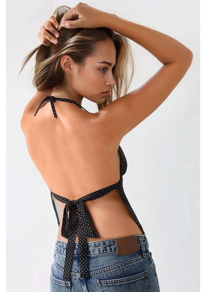 Kadın Gabrielle Derin V-Yaka Bluz Black fırsatları