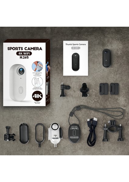 4K Ultra Hd Wifi Evcil Hayvan Yaka Kamera Pro Kiti Giyilebilir Kablosuz Aksiyon Kamerası (Siyah) fiyatları