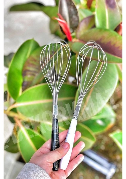 Paslanmaz Çelik Mermer Desenli Çırpıcı Pratik Yumurta Sos Karıştırıcı Çırpma Teli 3 Al 1 Öde fiyatları