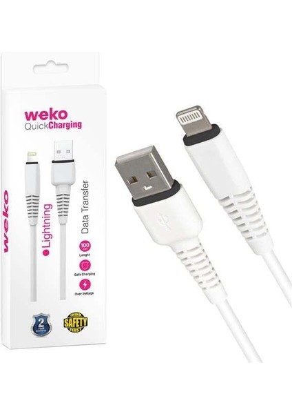 Weko WK-22022 USB To Lightning Telefon Şarj Kablosu