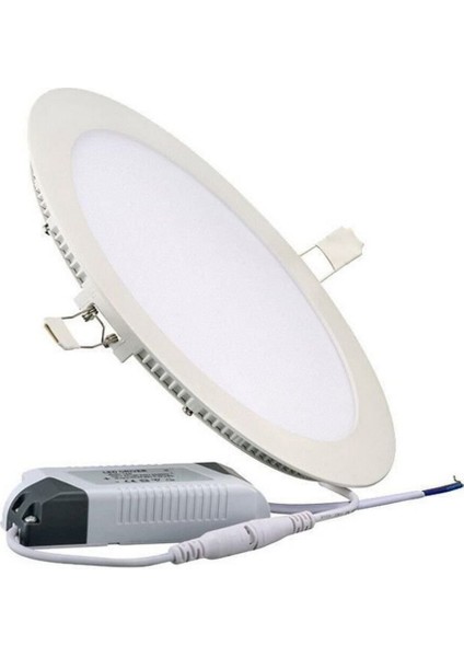 Ultra Ince 6W Slim Sıva Altı Yuvarlak LED Panel Spot Yüksek Lümen 6500K Beyaz Işık - LED Ampul - E27