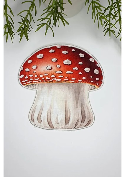 Mantar Form Sonbahar Temalı Nakışlı Kumaş Kokteyl Peçetesi 1 Adet