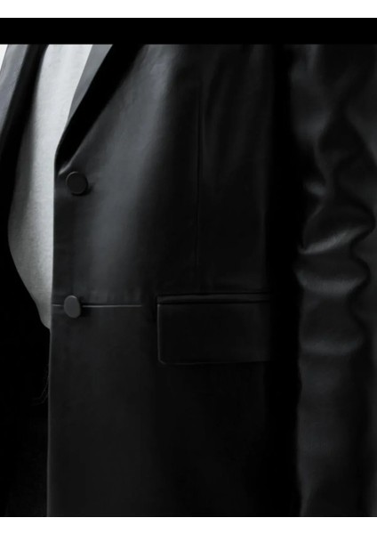 Allbucks Bershka, Suni Deri Blazer Ceket ABBRS0998 indirimleri