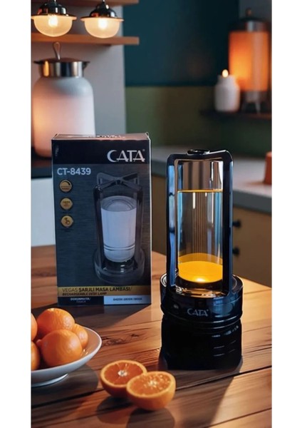 Ekim Aydınlatma Vegas Masa Lambası 3 Renk Işık Fonksiyonlu Dokunmatik Masa Lambası CT-8439