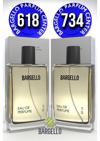 Parfüm 618 Erkek Oriental 50 Ml + 734 Erkek Oriental 50 Ml Edp
