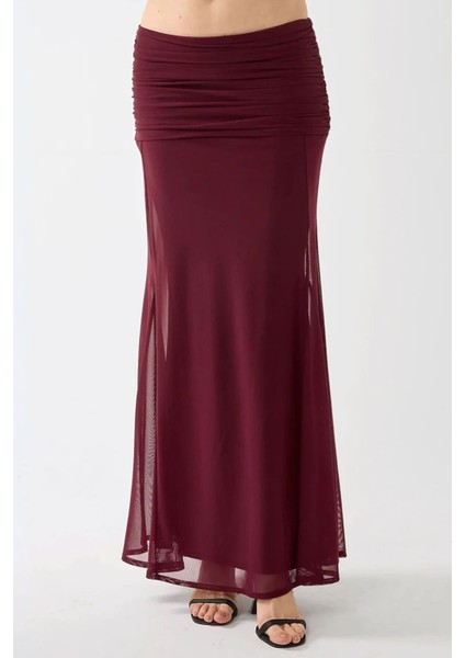 Kadın Ilma Maxi Vücuda Oturan Etek Red