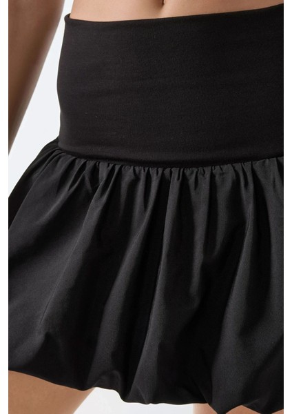 Kadın Balon Mini Etek Black indirimleri
