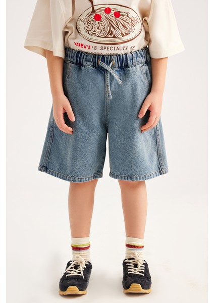 Mavi Denim Bermuda Şort