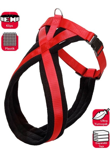 Cross Göğüs Tasması 70-90 Cm Kırmızı fiyatları