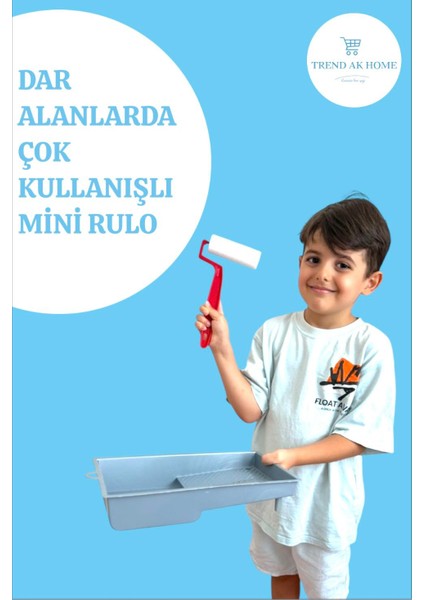 10 cm Plastik Saplı Parmak Rulo Boyama Rulosu Dar Alanlarda Çok Kullanışlı Lüks Ürün modelleri