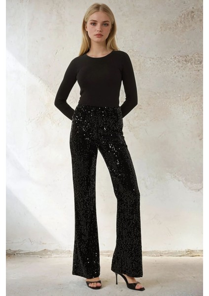 Kadın Payetli Pantolon Black modelleri