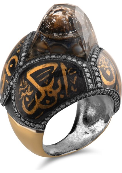 2.20 Karat Pırlanta Yüzük, Ayasofya Cami Motifli, Gerçek Pırlanta, Mücevher Sertifikalı