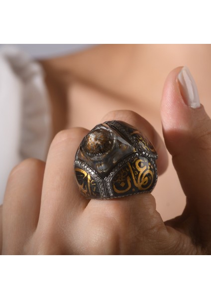 2.20 Karat Pırlanta Yüzük, Ayasofya Cami Motifli, Gerçek Pırlanta, Mücevher Sertifikalı modelleri