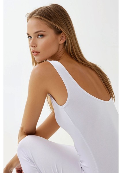 Kadın Askılı Bodycon Midi Örme Elbise White fırsatları