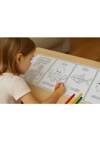 “A’dan Z’ye Hayvanlı Alfabe Boyama Rulosu – 5 Metre Eğitim ve Etkinlik Rulosu | Okul Öncesi Çocuklar Için Harf ve Hayvan Öğrenme Aktivitesi” indirimleri