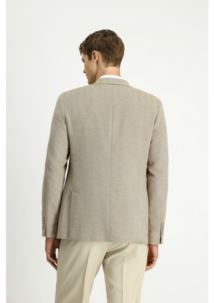 Regular Fit Yünlü Balıksırtı Ceket indirimleri