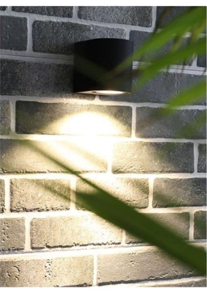 Ekim Aydınlatma Tek Taraflı Siyah Gövde 7W GU10 Duylu Renkli Ampüllü Duvar Aplik (Ampül Dahil) fırsatları