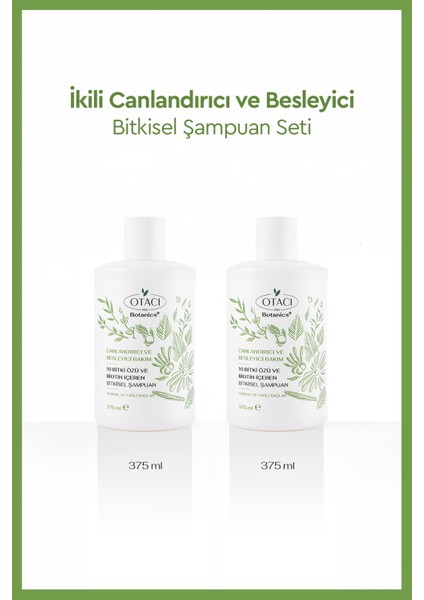 Avantajlı 2 Li 10 Bitki Özlü Canlandıcı Şampuan 375 ml