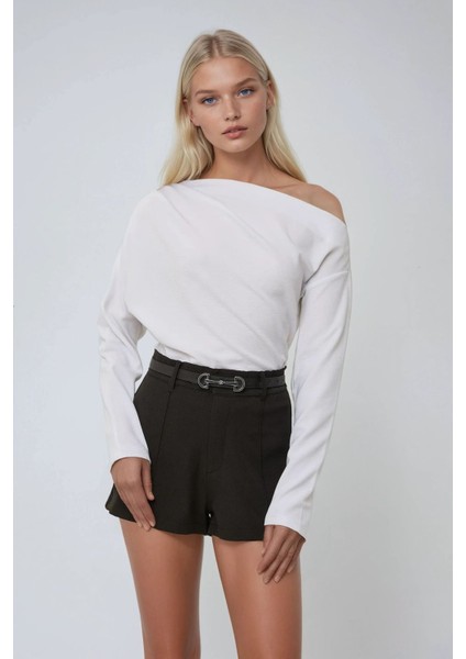 Kadın Regular Fit Mini Şort Siyah modelleri