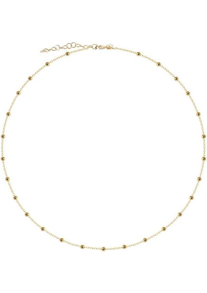 Gümüş Zincir Kolye Toplu Gold