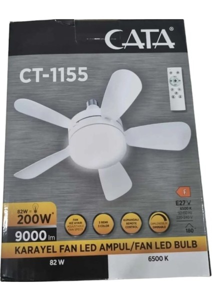 Ekim Aydınlatma Karayel Fan LED 82W Kumandalı Dimmerli Işıklı Vantilatör CT-1155 fiyatları