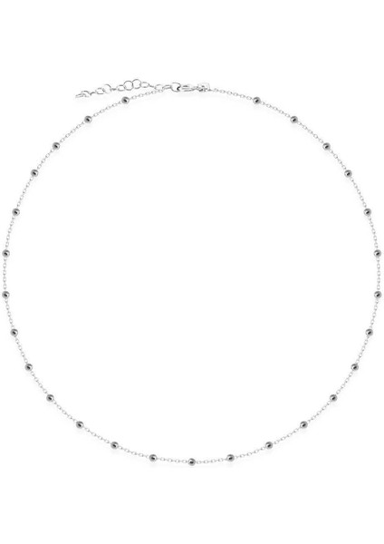 Gümüş Zincir Kolye Toplu Rodyum