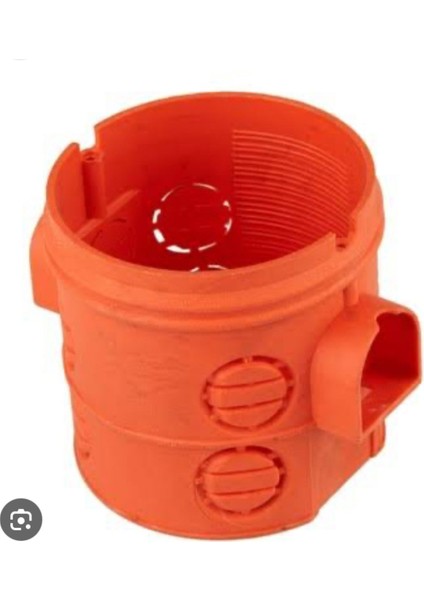 ekim aydınlatma Geçmeli Derin Anahtar Priz Kasası Turuncu 100’LÜ Torba