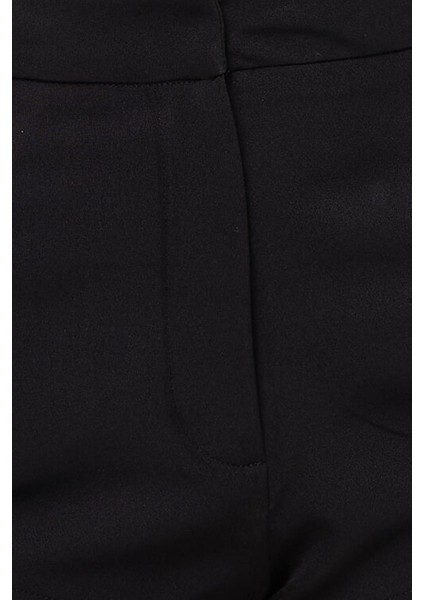 Kadın Yüksek Bel Mini Şort Black