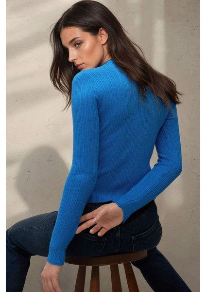 Kadın Basic Kazak Maya Mavisi fiyatları